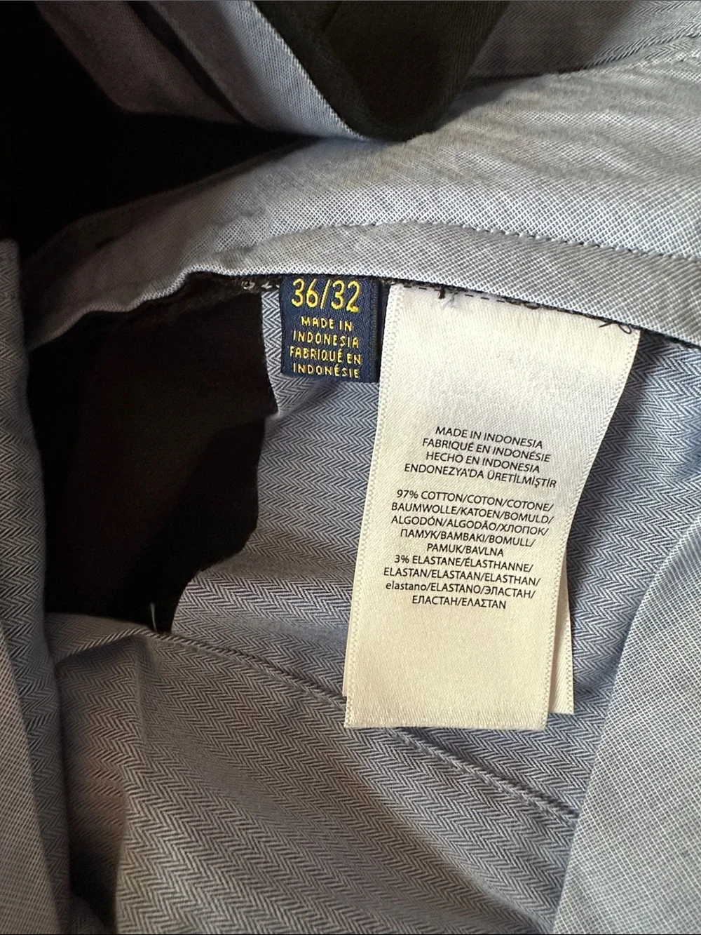 Polo by Ralph Lauren Black Cotton Chino Pants 36x32